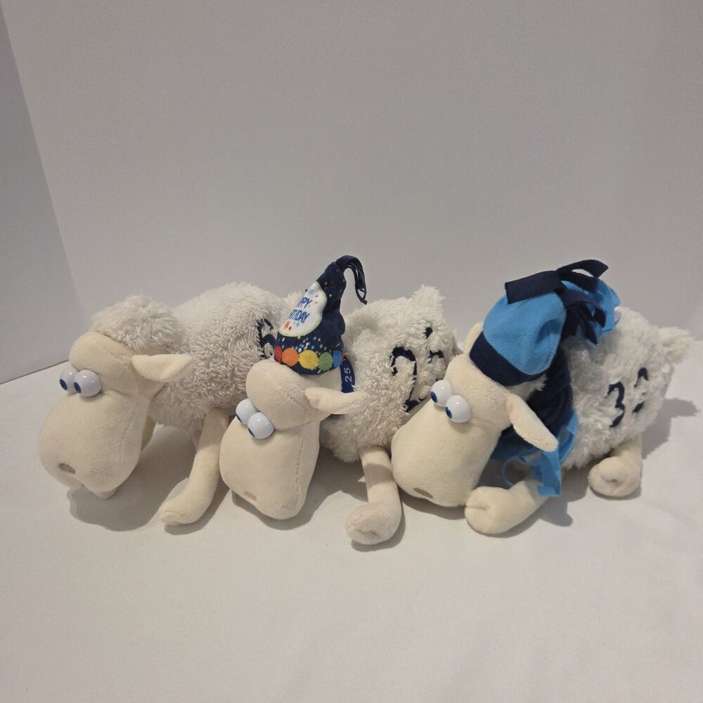 Lot of 3 Serta Counting Sheep Plush Promo 32 6 25  Birthday I Comfort